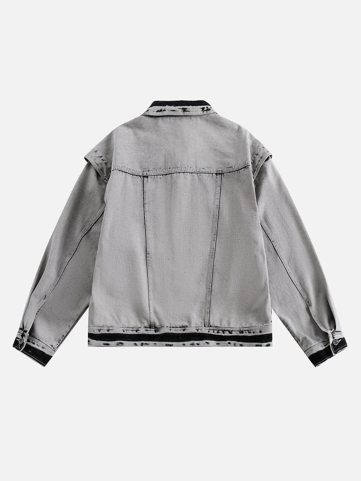 Aelfric Eden Halbzerlegte, gewaschene Jeansjacke