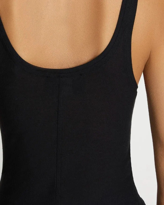 Basic Scoop Tank in Jet Set