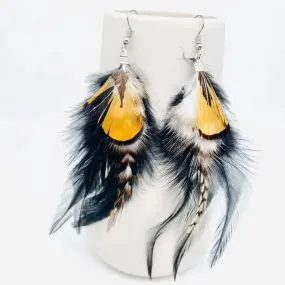 Black Feather Earrings