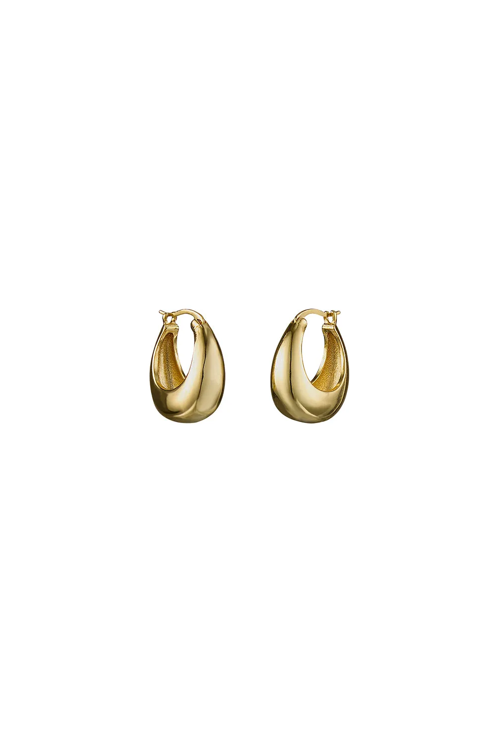 Bling Bar Lucia Hoops 14K gold Plating