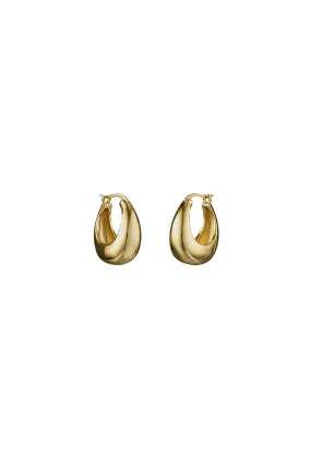 Bling Bar Lucia Hoops 14K gold Plating