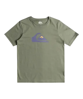 Boys Comp Logo T-Shirt in Sea Spray