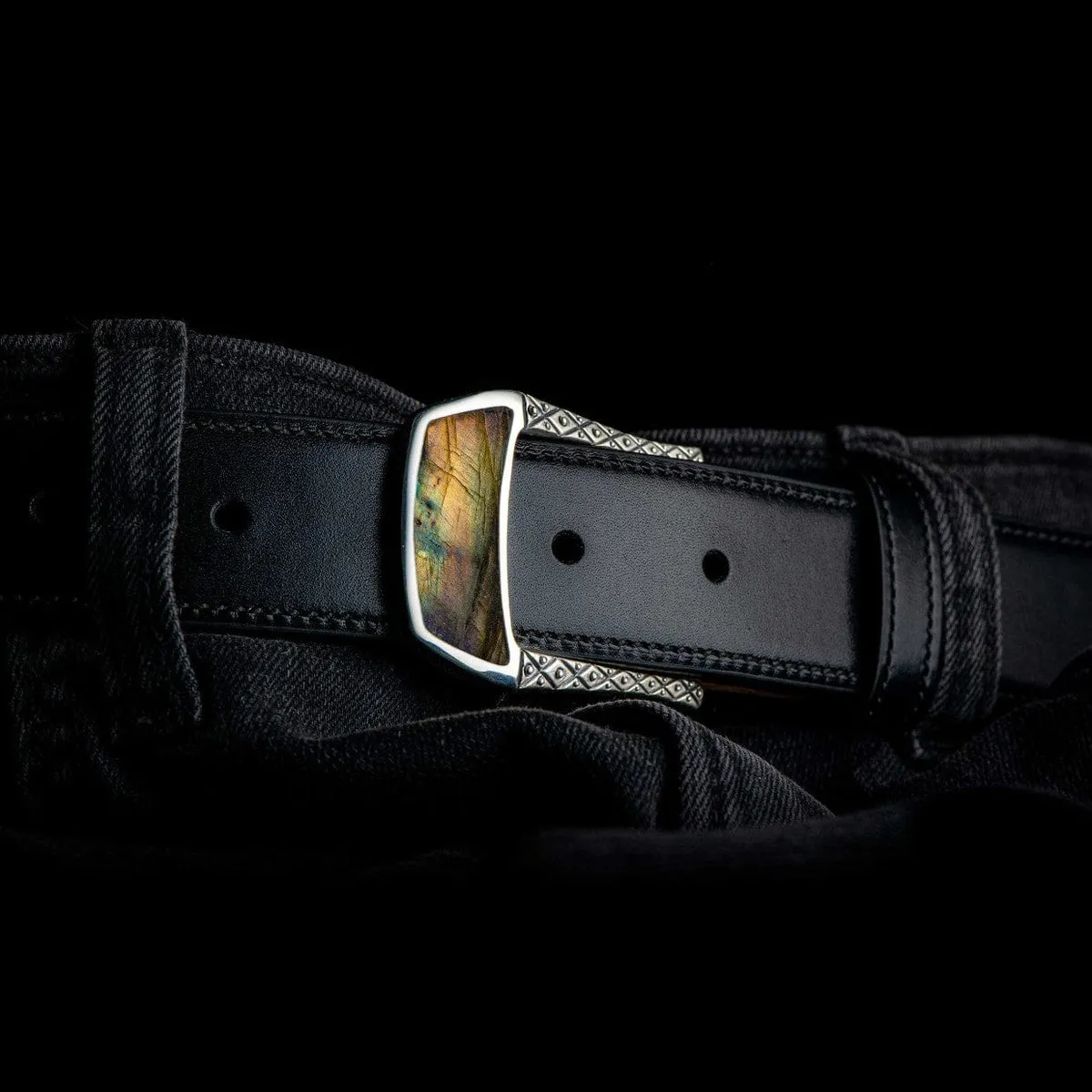 Buckle 3 Labradorite Belt Buckle - BKL3 LAB