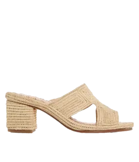 Cara Block Heel in Natural