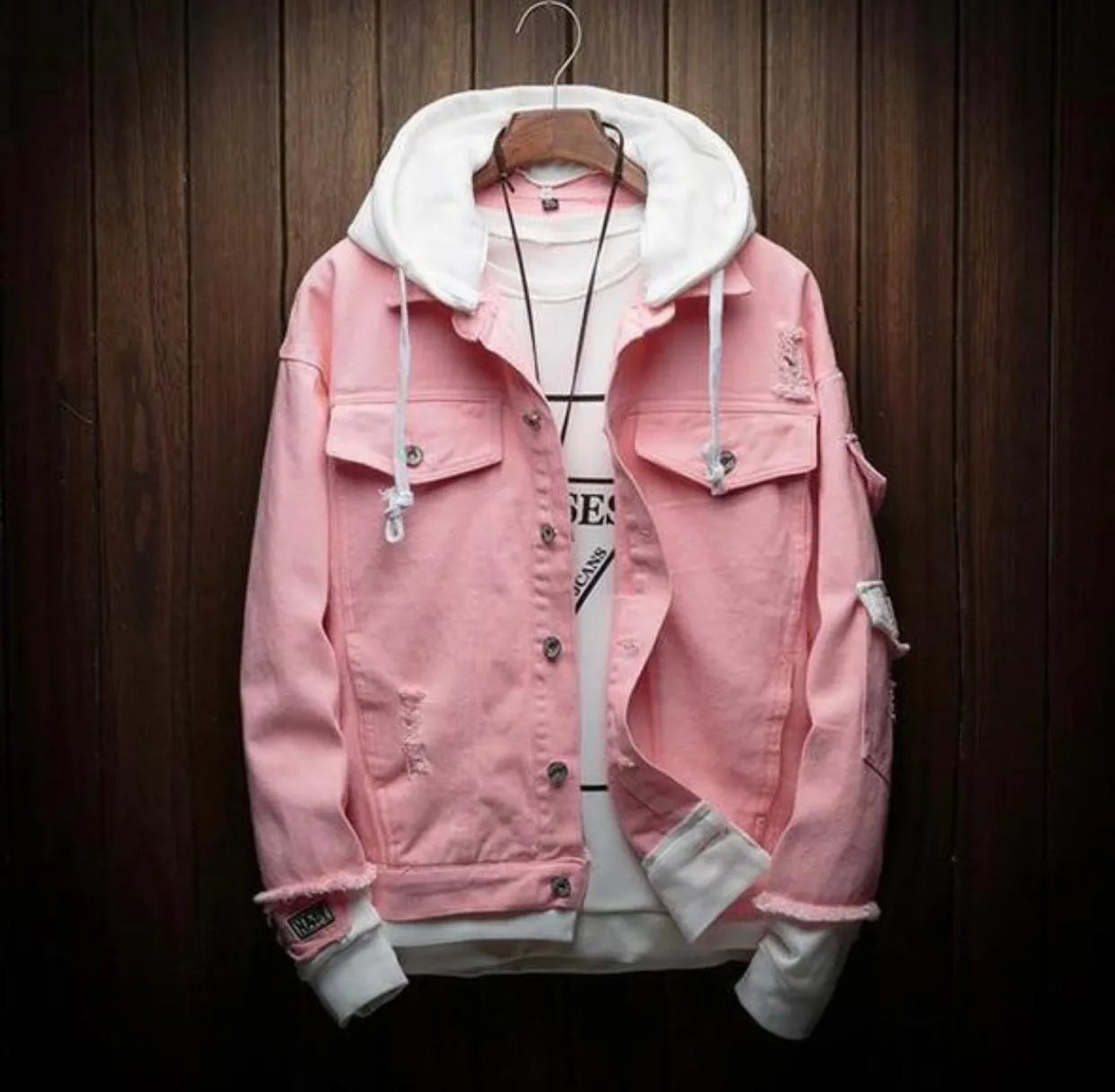 Casual Hooded Denim Jackets Jean Coats