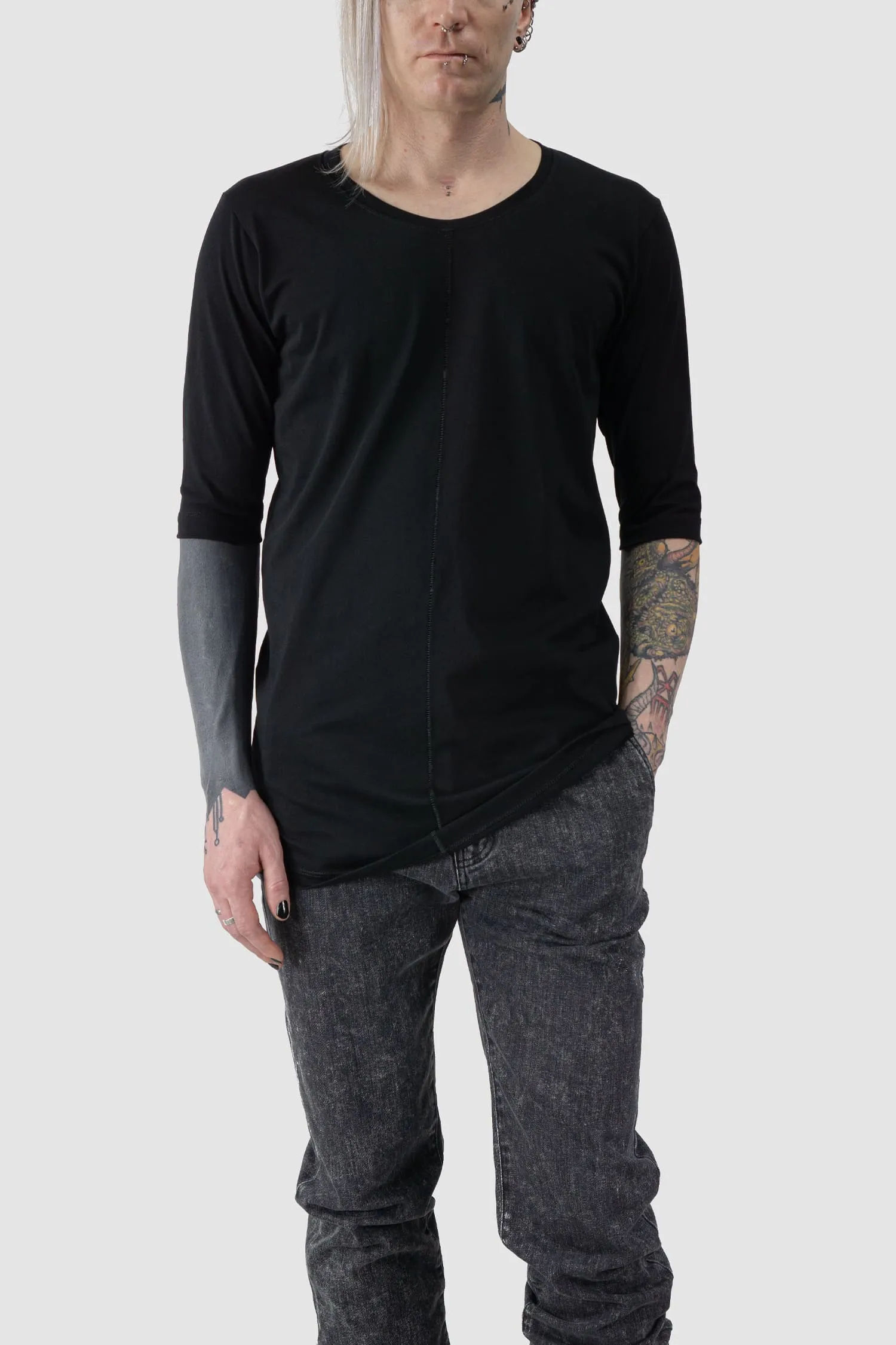 Classic 3/4 Sleeve Cotton Jersey T-Shirt