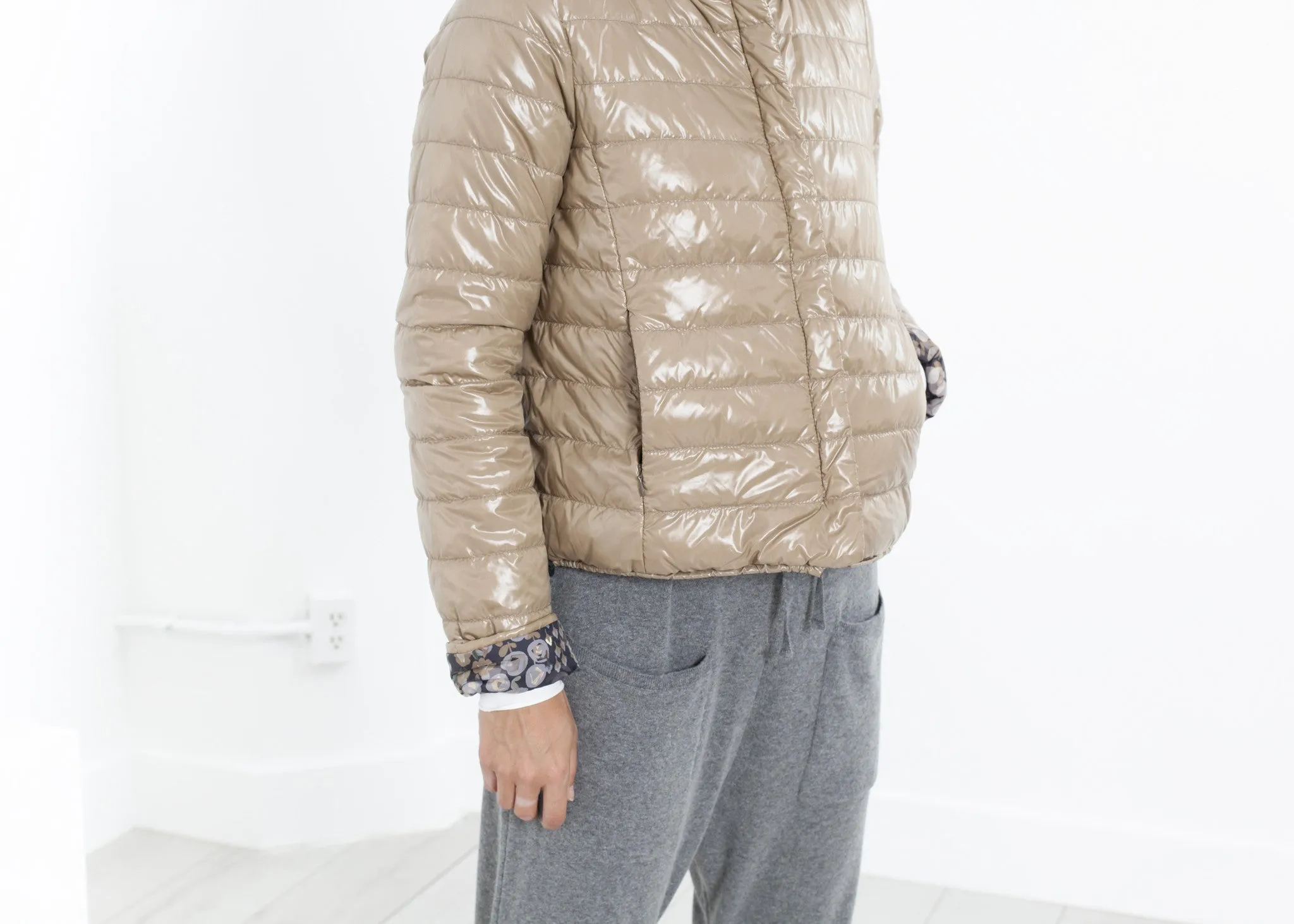 Deione Coat in Graphite Floral - More Choice