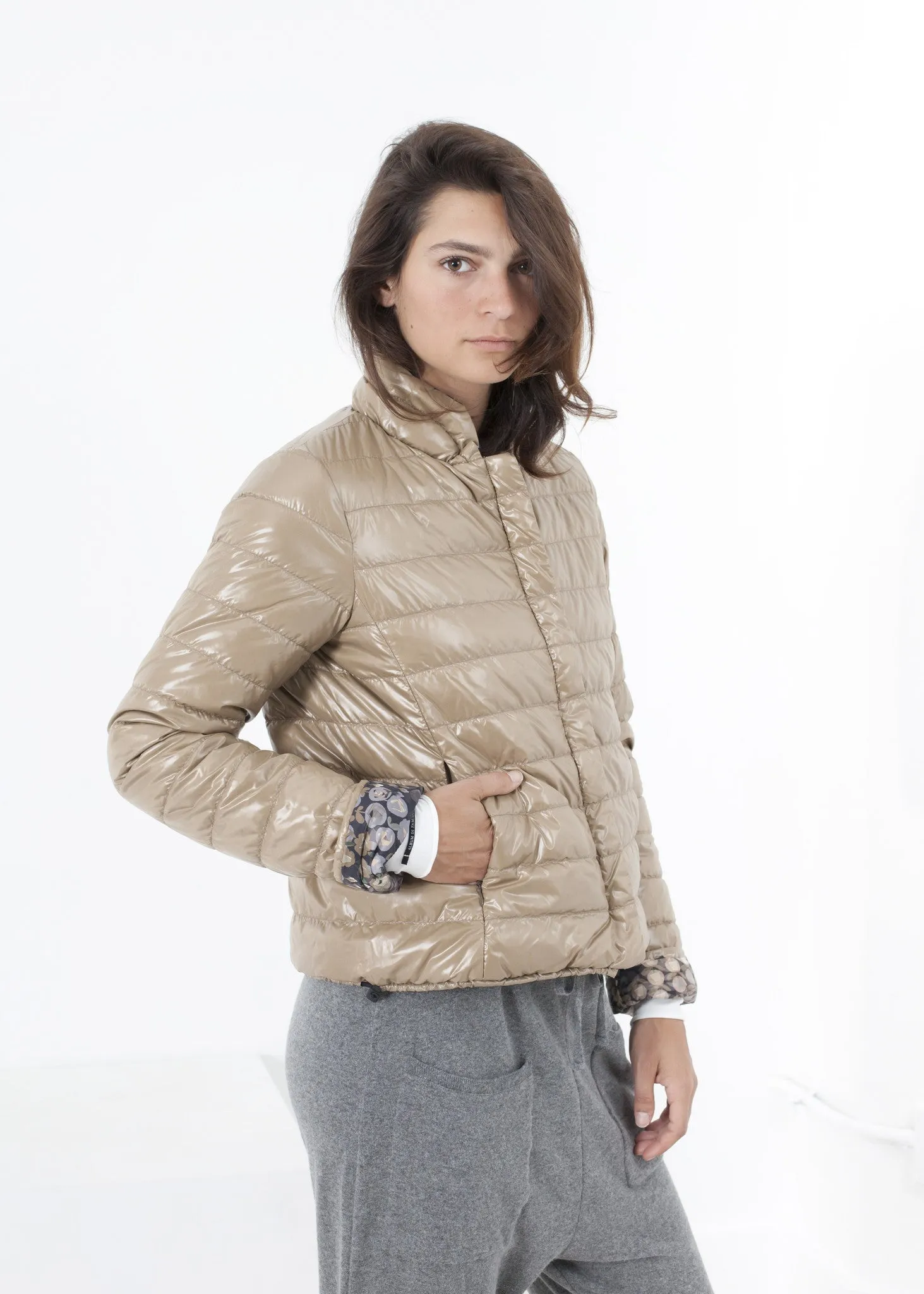 Deione Coat in Graphite Floral - More Choice