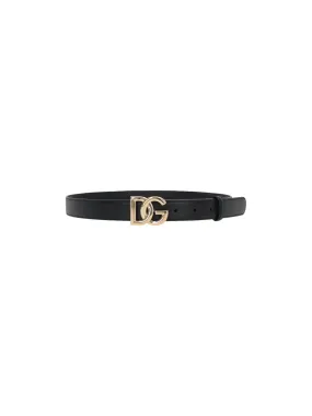 DG Logo Leather Belt