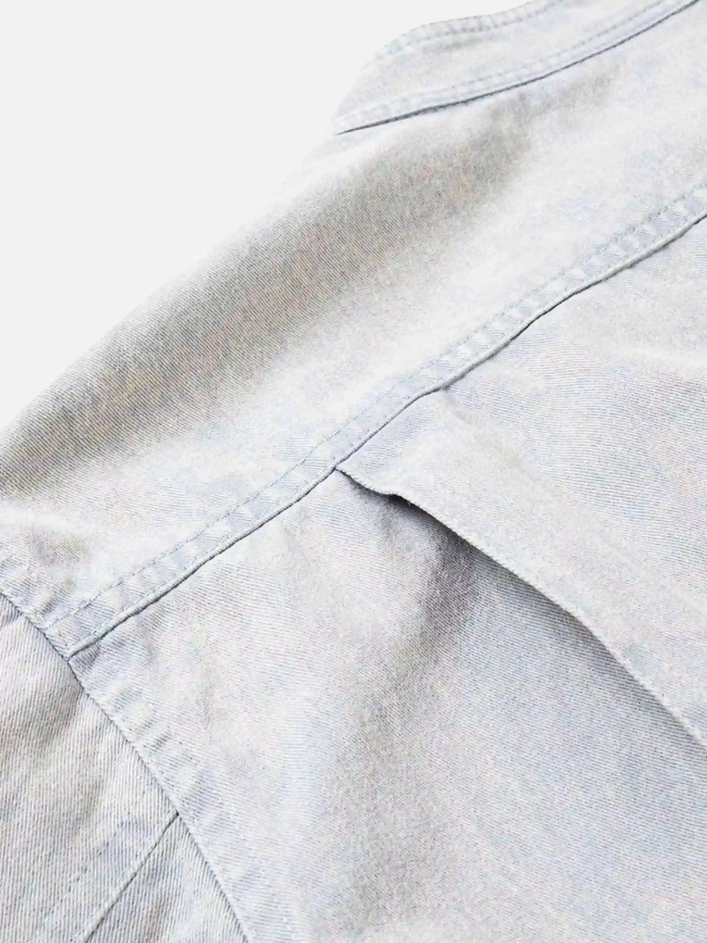 Disguisen American Street Style Washed Faded Short Jacket
