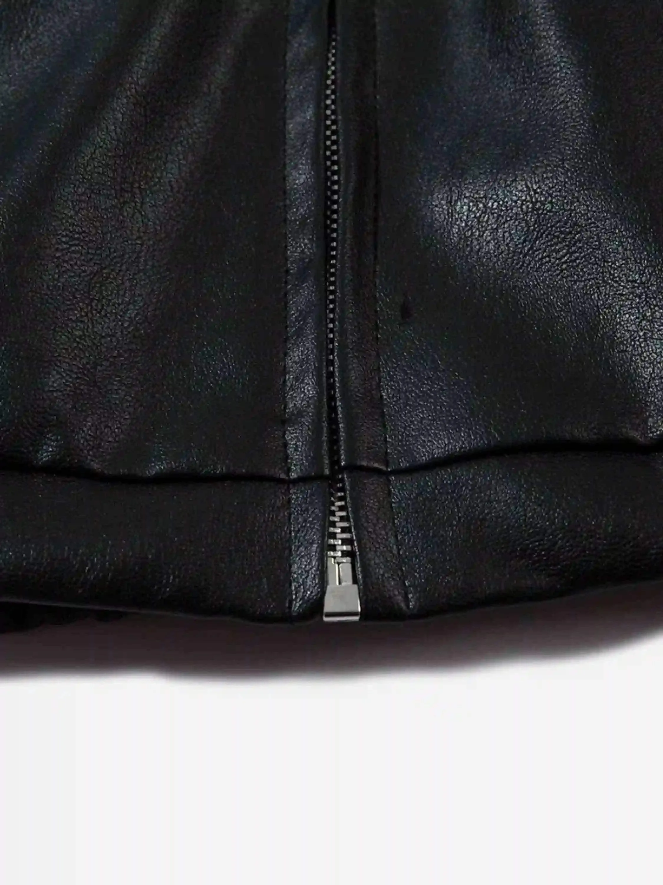 Disguisen Hip-Hop Street Style Stitching Pu Motorcycle Jacket