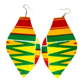 Earring - African Fabric | Bold Statement | Geri's Bluffing Boutique