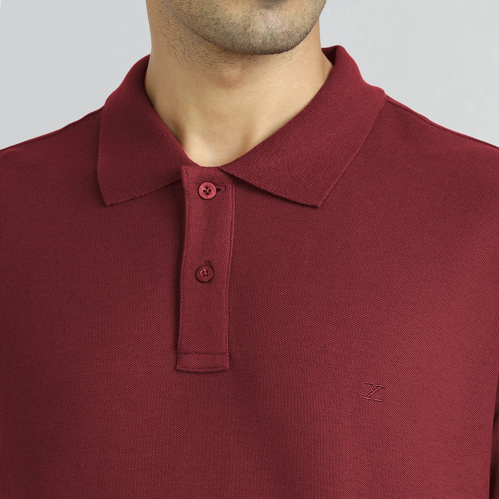 Element Combed Cotton Polo T-shirts Bold Burgundy