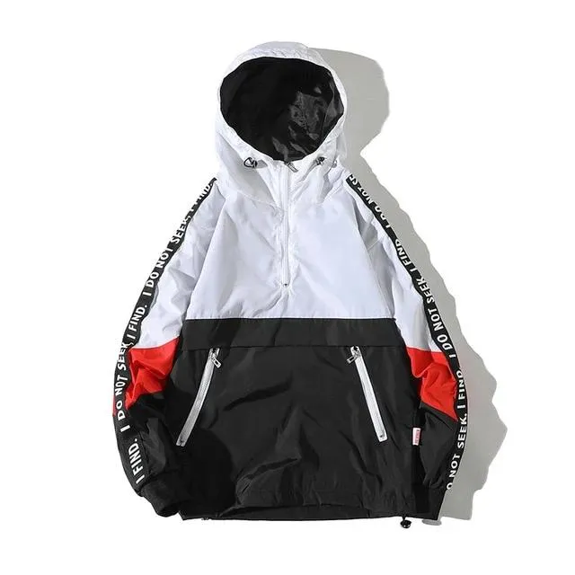 Fashion Tracksuit Coat Men Hip Hop Streetwear