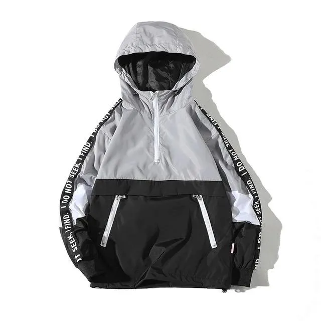 Fashion Tracksuit Coat Men Hip Hop Streetwear