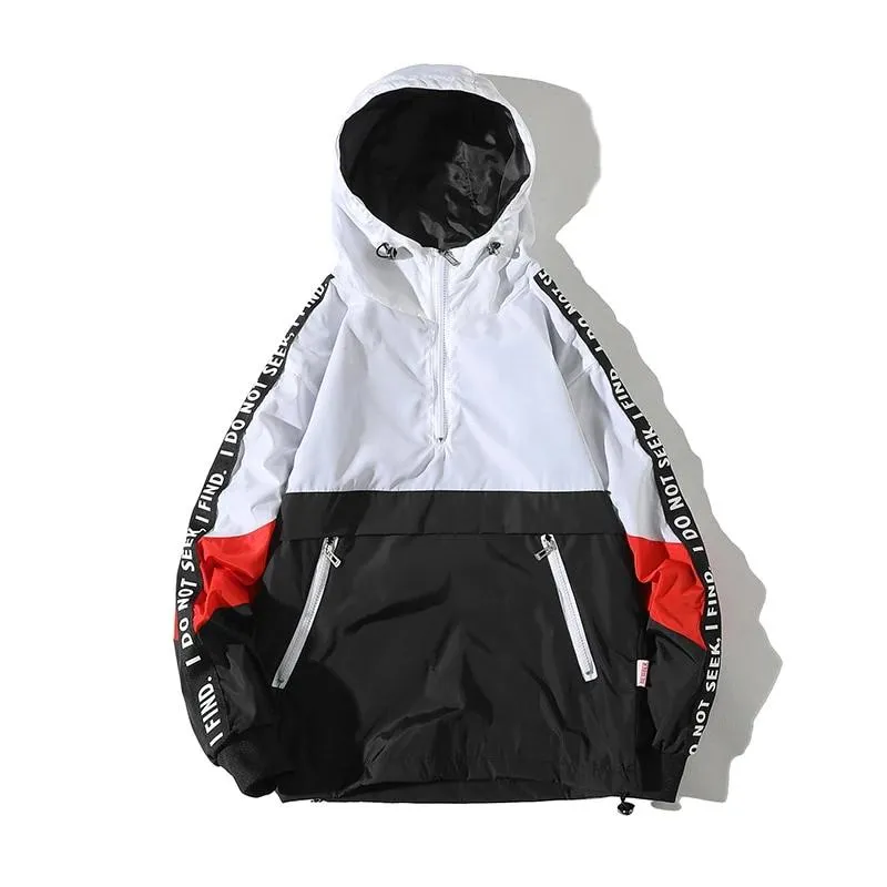 Fashion Tracksuit Coat Men Hip Hop Streetwear
