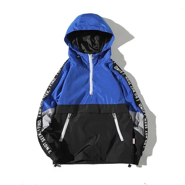 Fashion Tracksuit Coat Men Hip Hop Streetwear