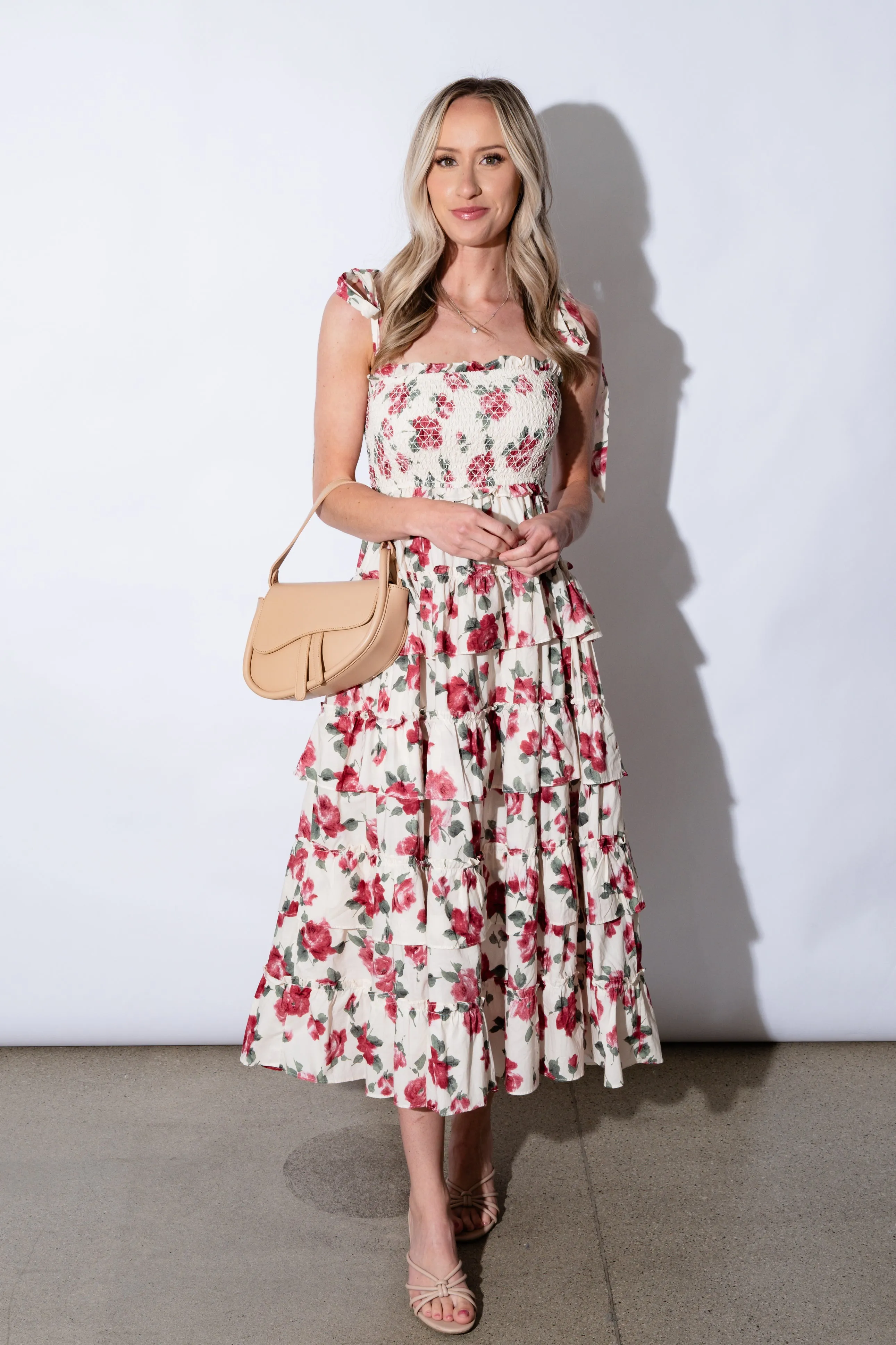 Ferrara Ruffle Midi Dress