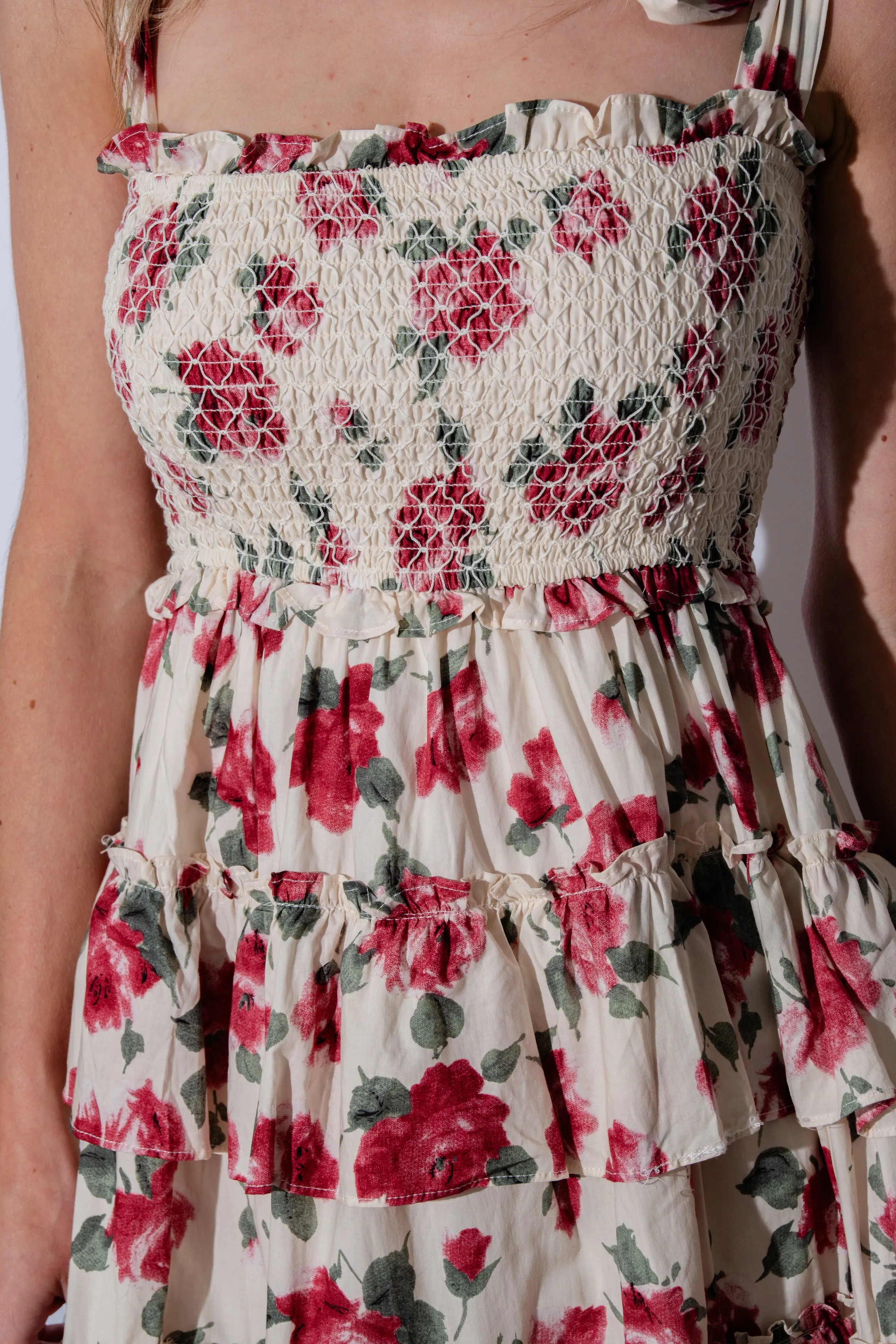 Ferrara Ruffle Midi Dress