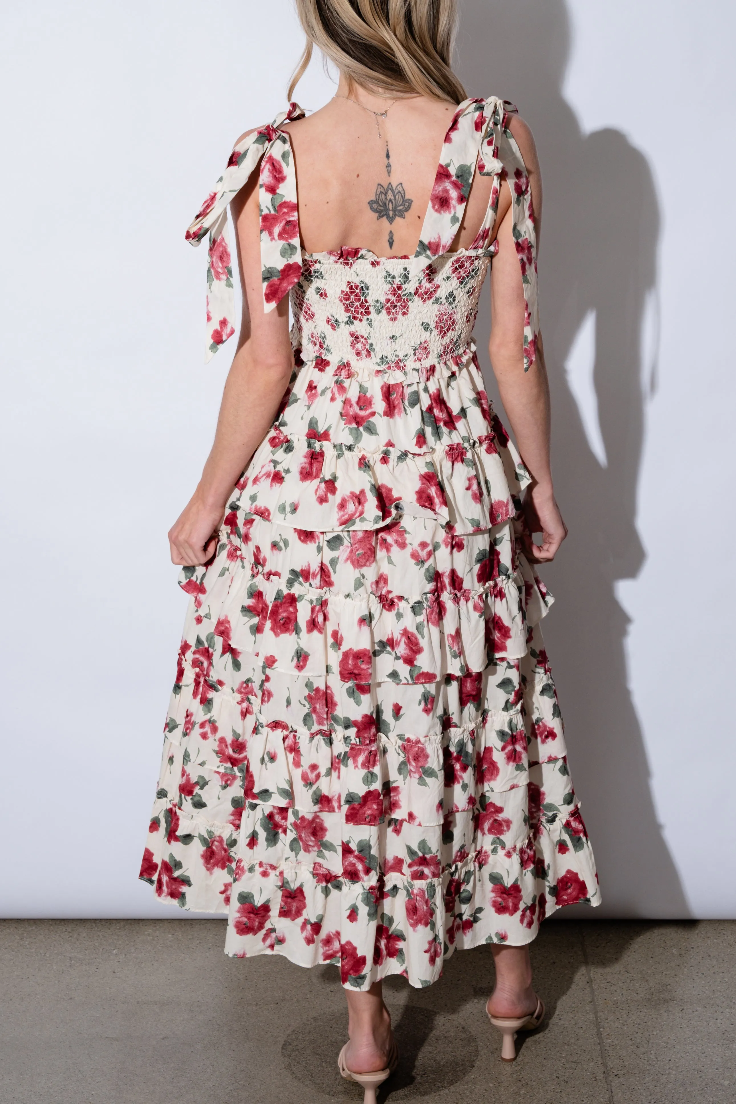 Ferrara Ruffle Midi Dress