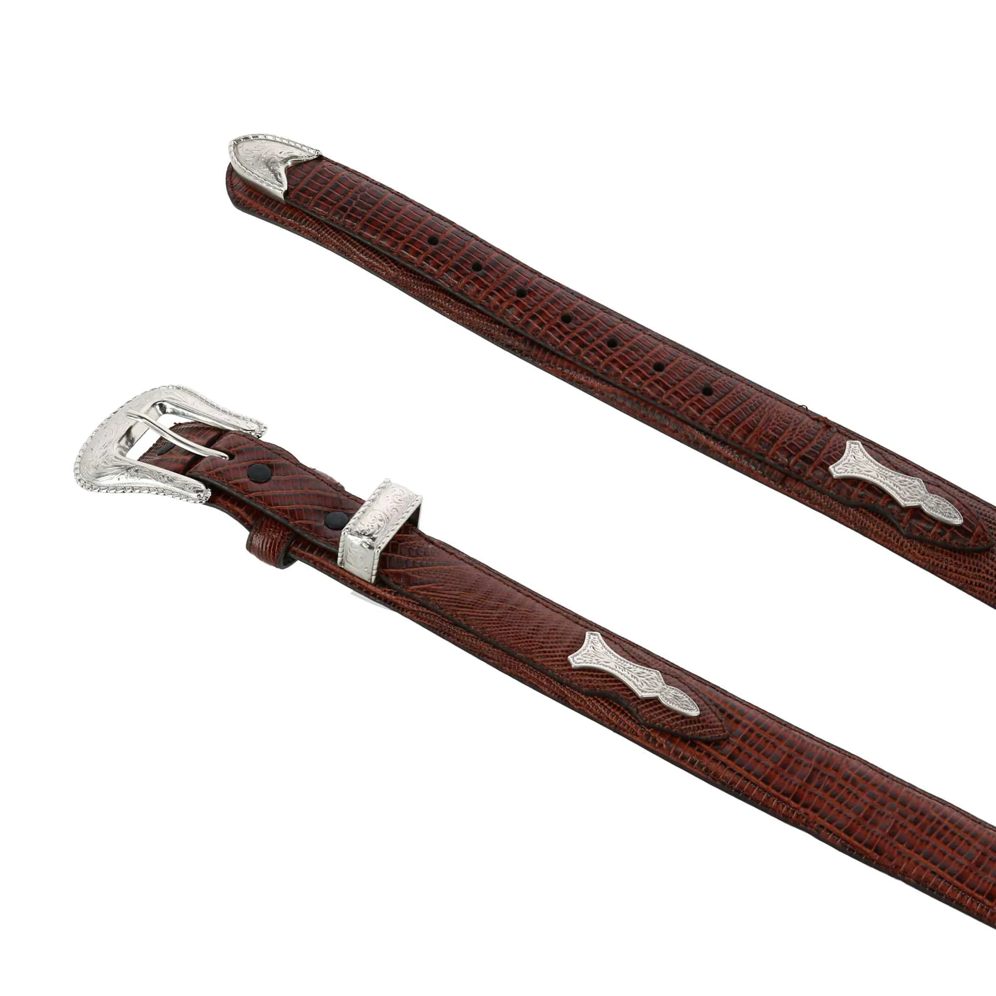 G Bar D Men's Lizard Print Ranger Belt