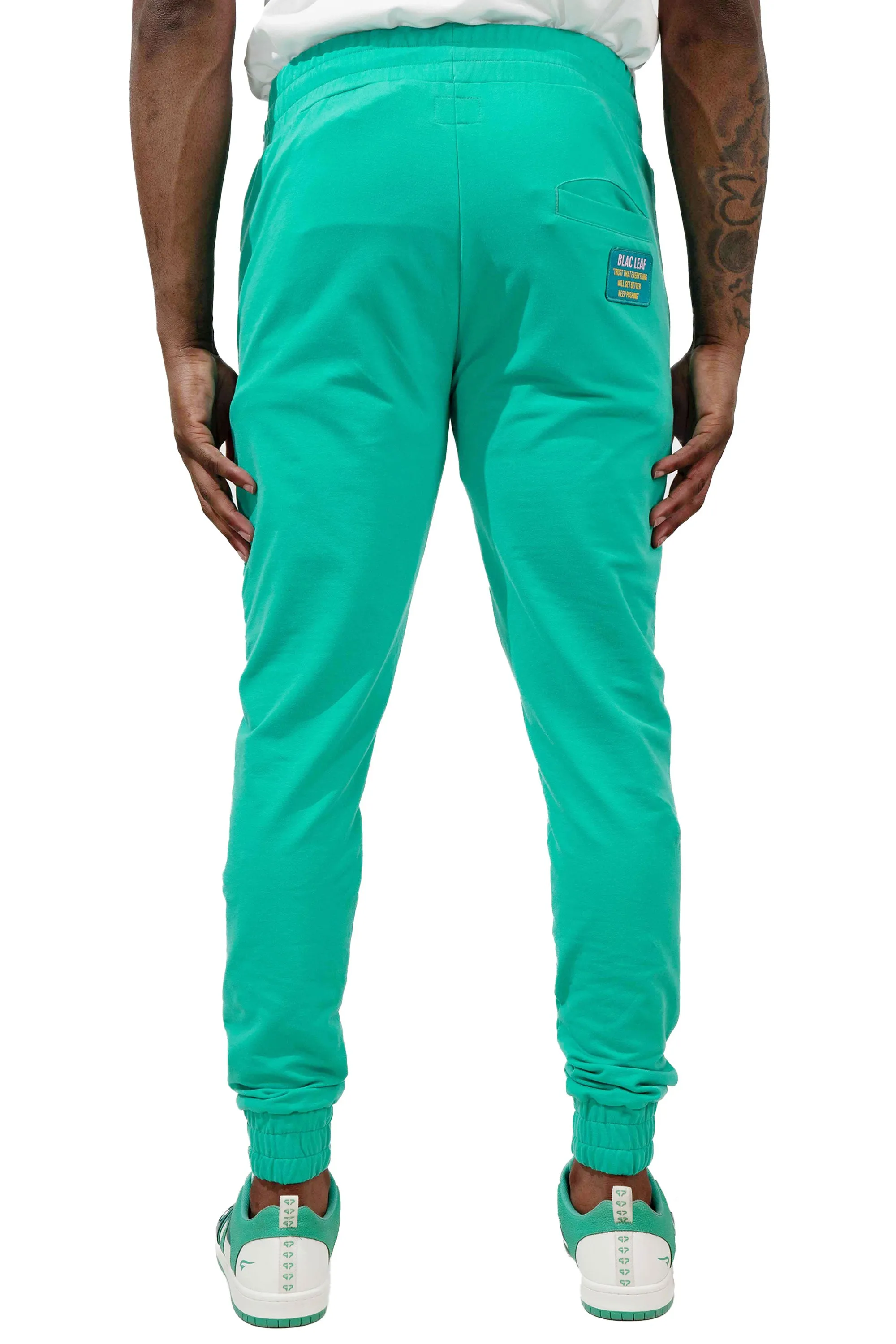 Growth Letter College Double T-Shirt, Patchwork Jogger and Sneakers Bundle