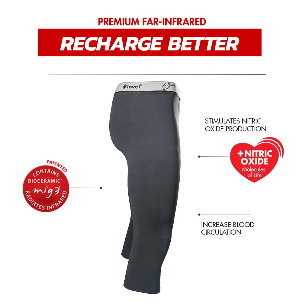 Invel® Active Shorts Recovery - Knee-Length - Men with Bioceramic MIG3® Far-Infrared Technology
