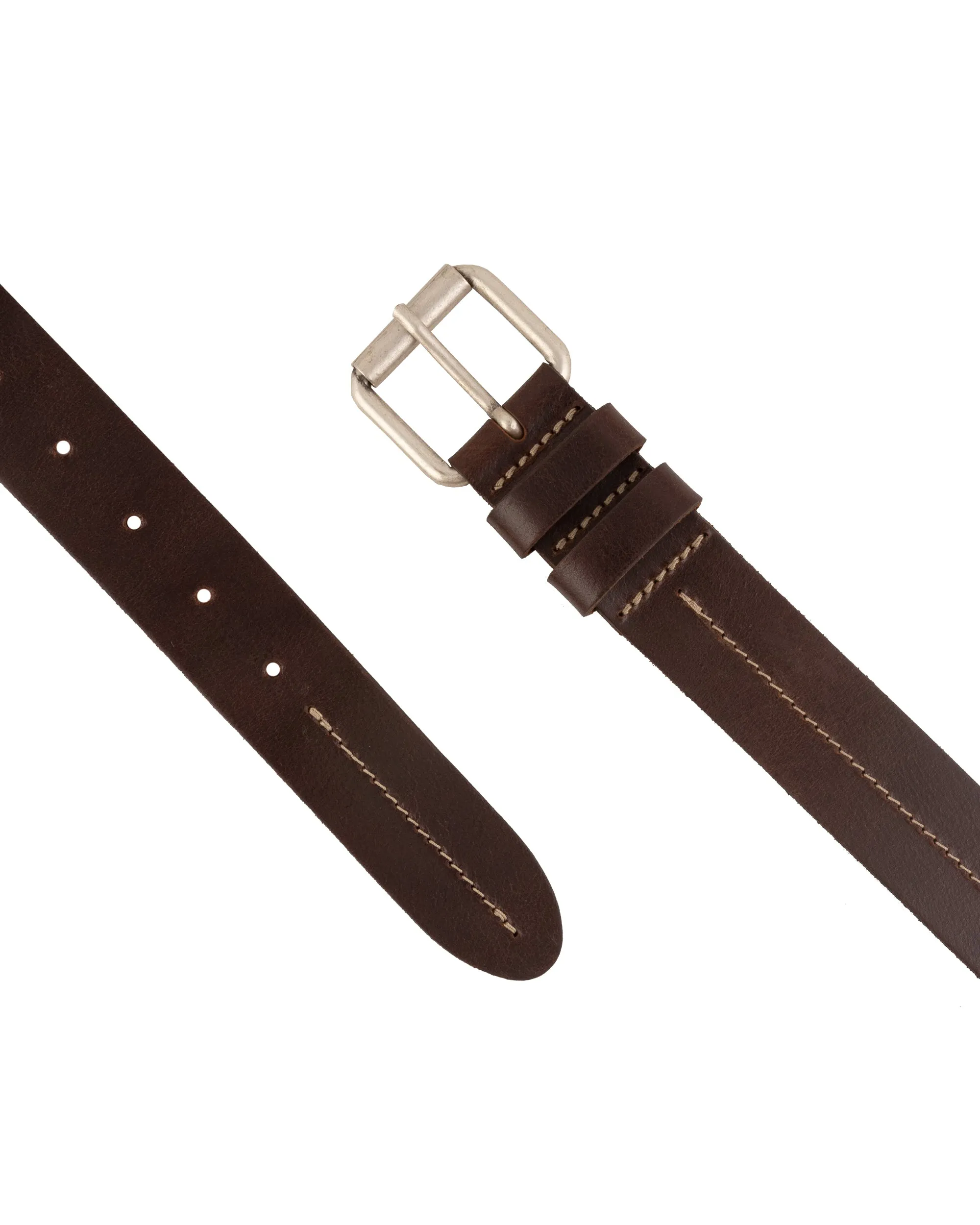 Lars | Center Stitch Leather Belt