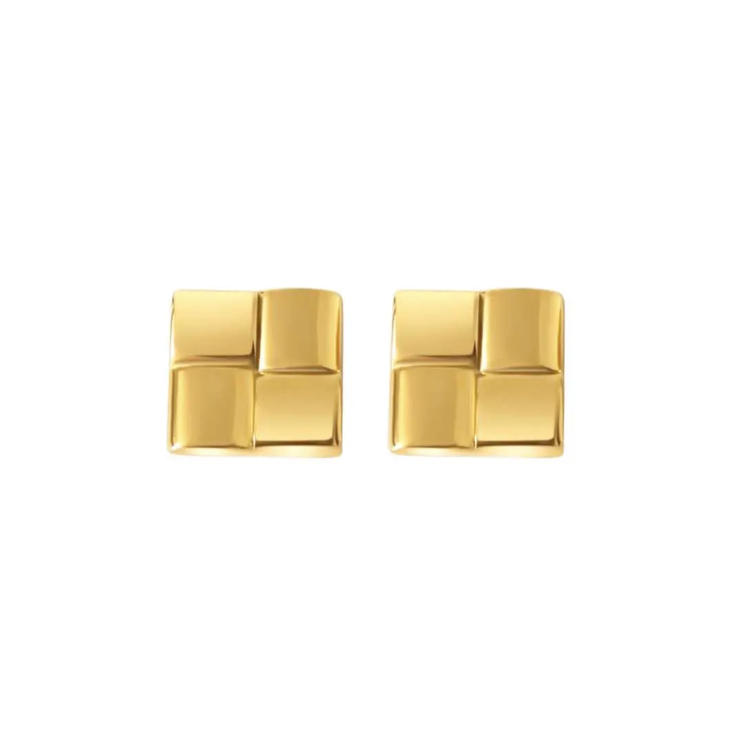 Laurent Oversized Square Statement Earrings