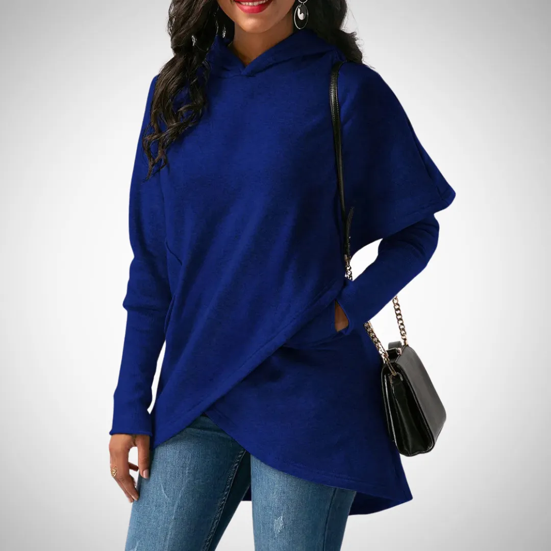 Lila Asymmetrical Hem Hoodie