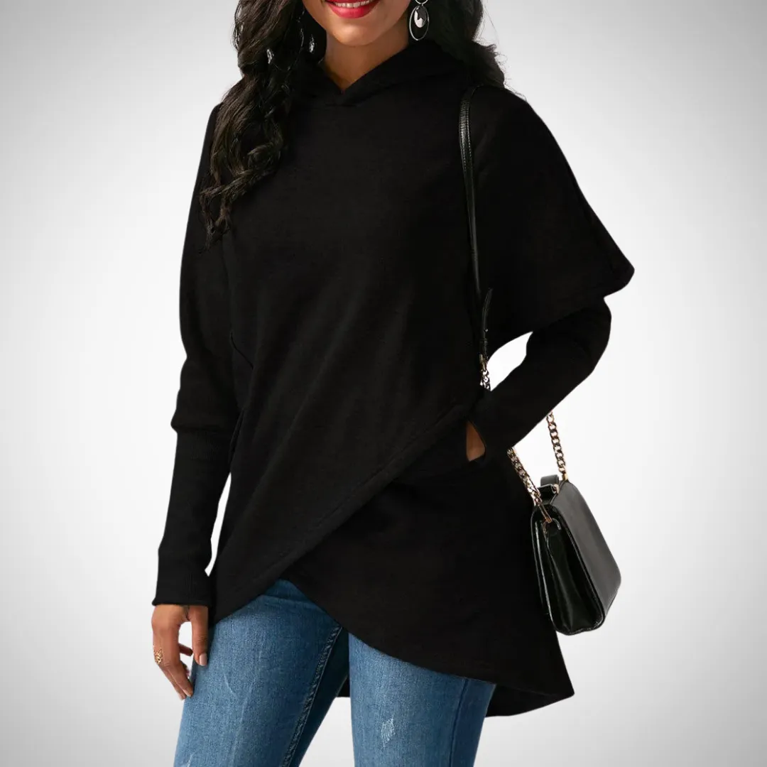 Lila Asymmetrical Hem Hoodie