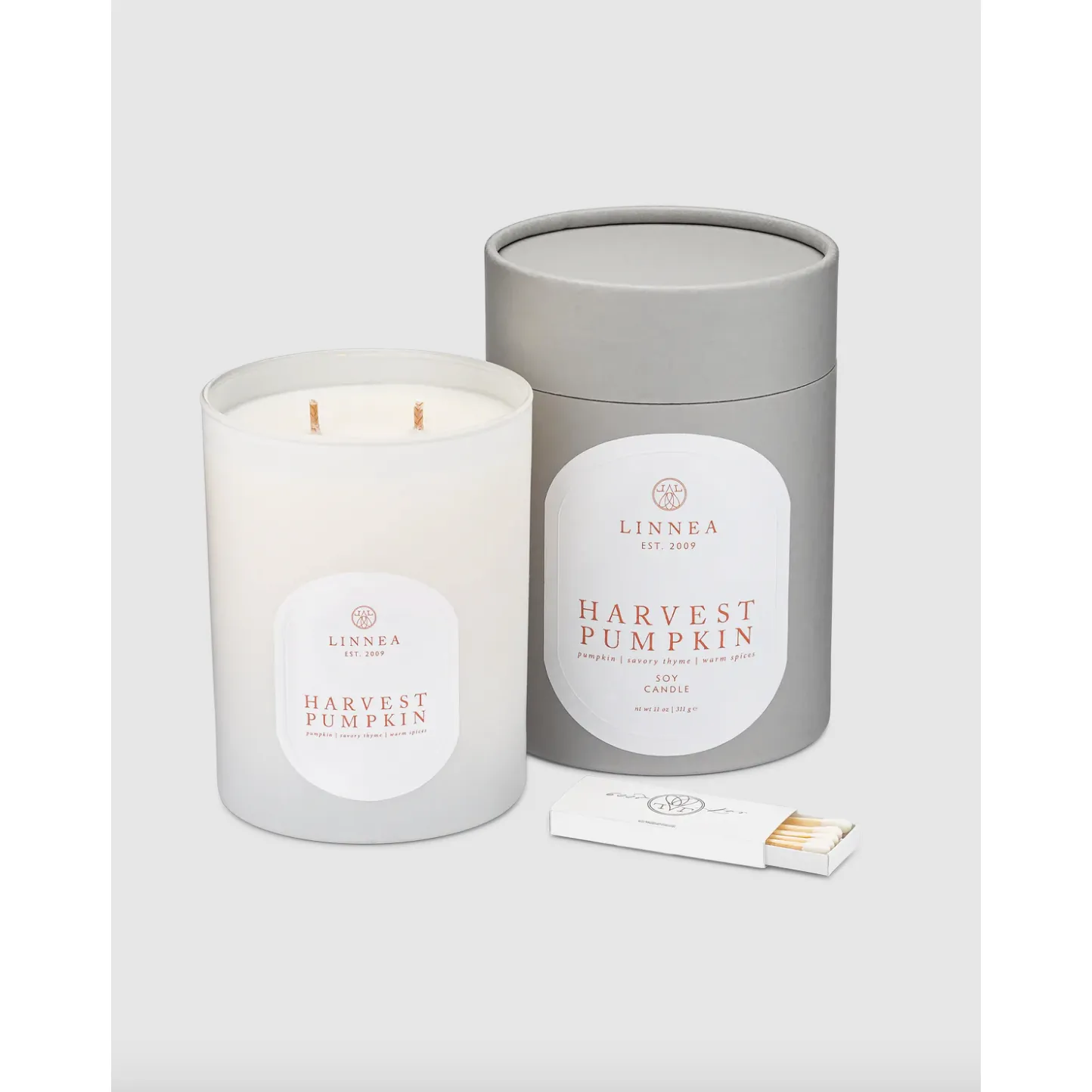 Linnea's Lights Harvest Pumpkin 2-wick
