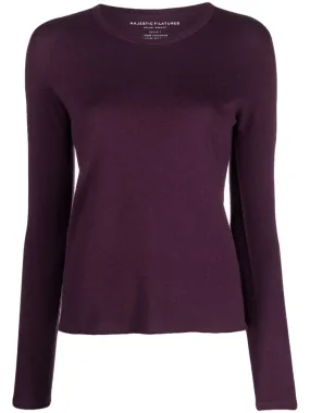 Majestic Sweaters Purple