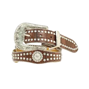 M&F Nocona Children's Rhinestone and Crocodile Print Belt