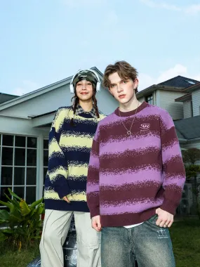 MANYSTON Striped Couple Knitted Sweater