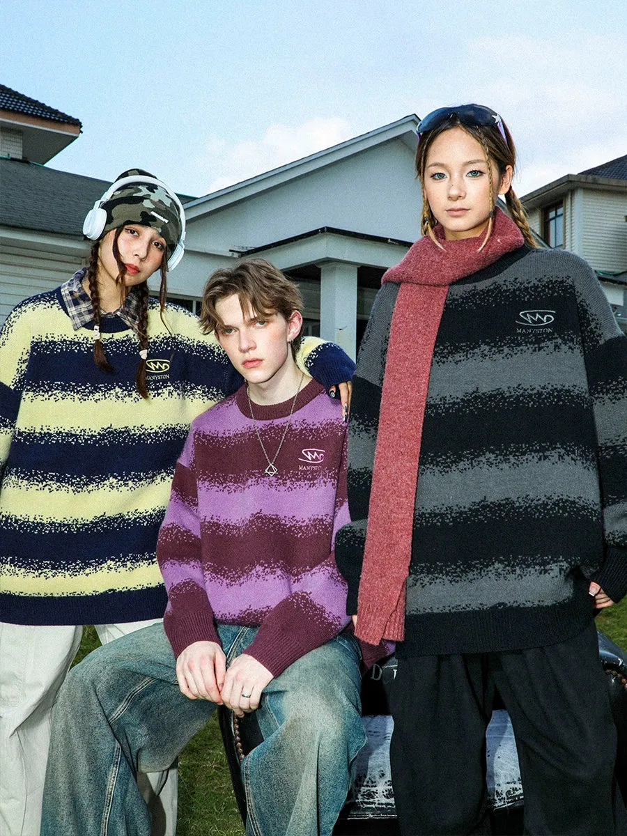 MANYSTON Striped Couple Knitted Sweater