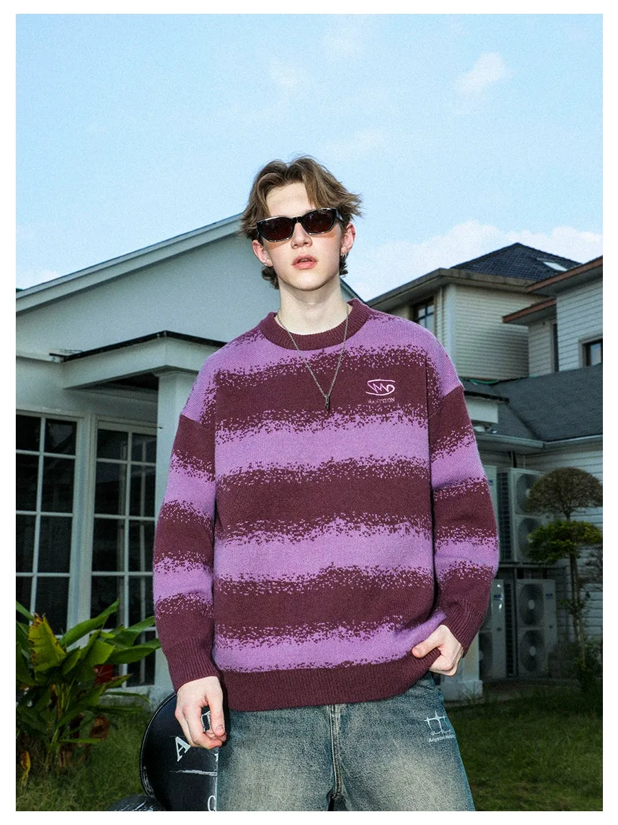 MANYSTON Striped Couple Knitted Sweater