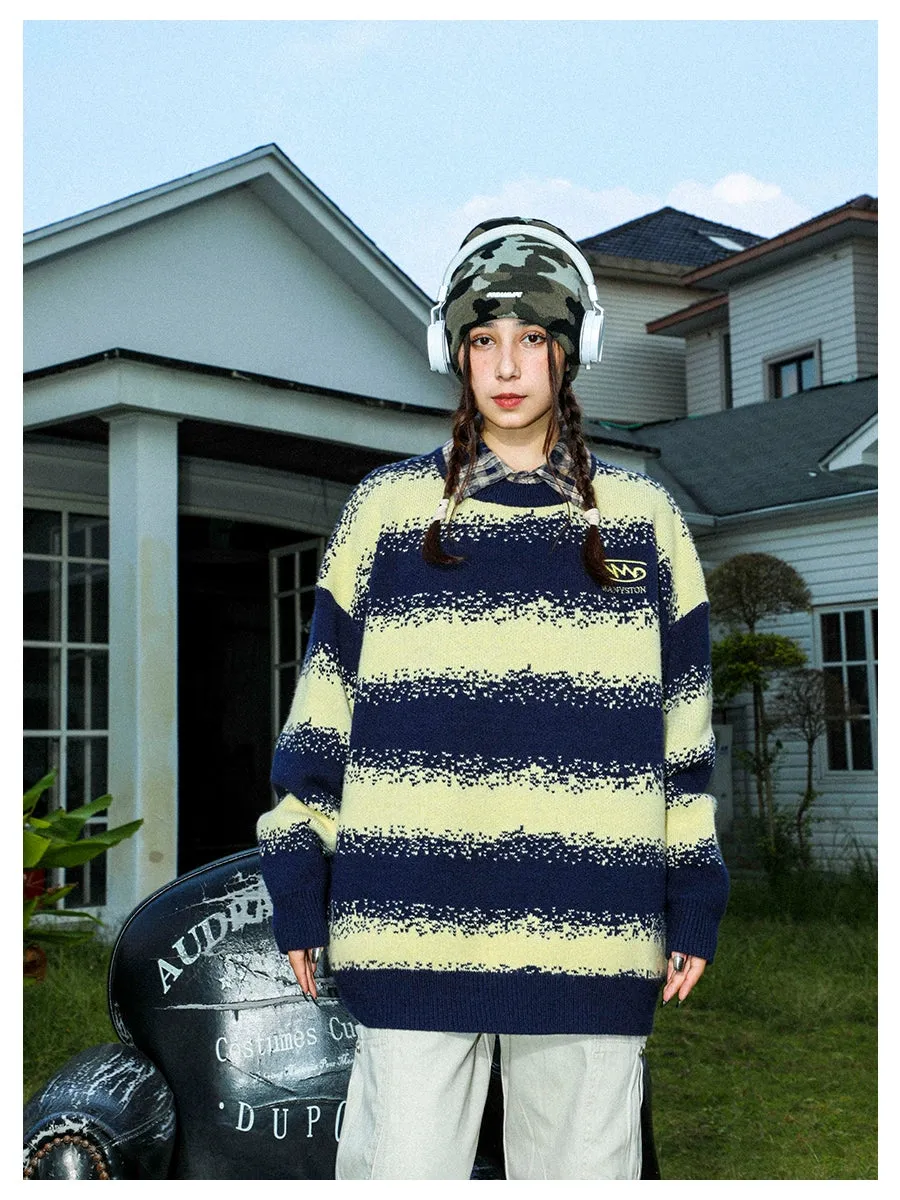 MANYSTON Striped Couple Knitted Sweater