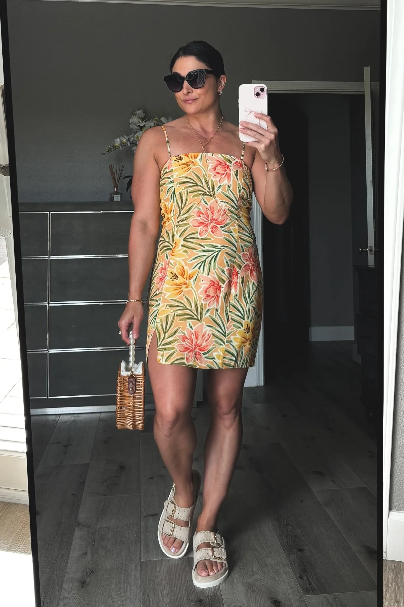 Mini Women's Summer Dresses | Tan Multi