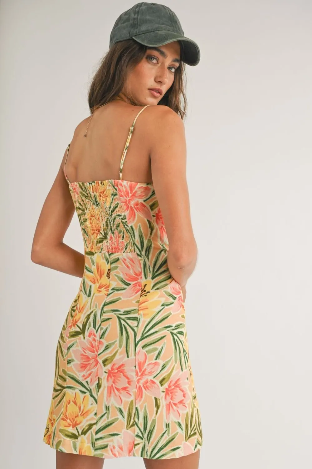 Mini Women's Summer Dresses | Tan Multi