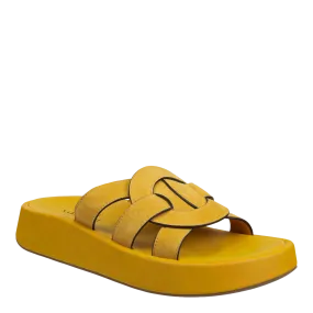 NAKED FEET - MARKET in YELLOW Platform Sandals