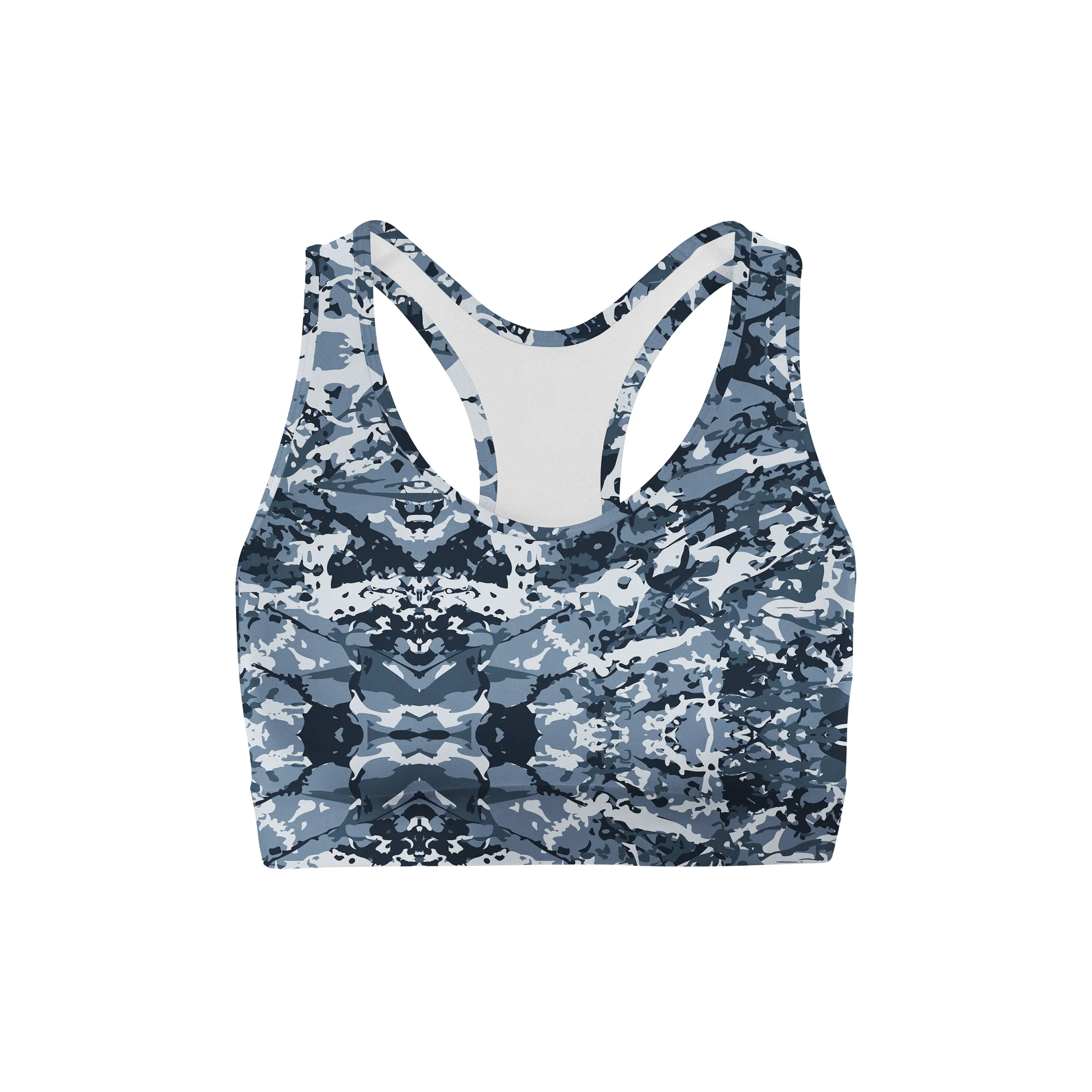 Navy Camo Sports Bra