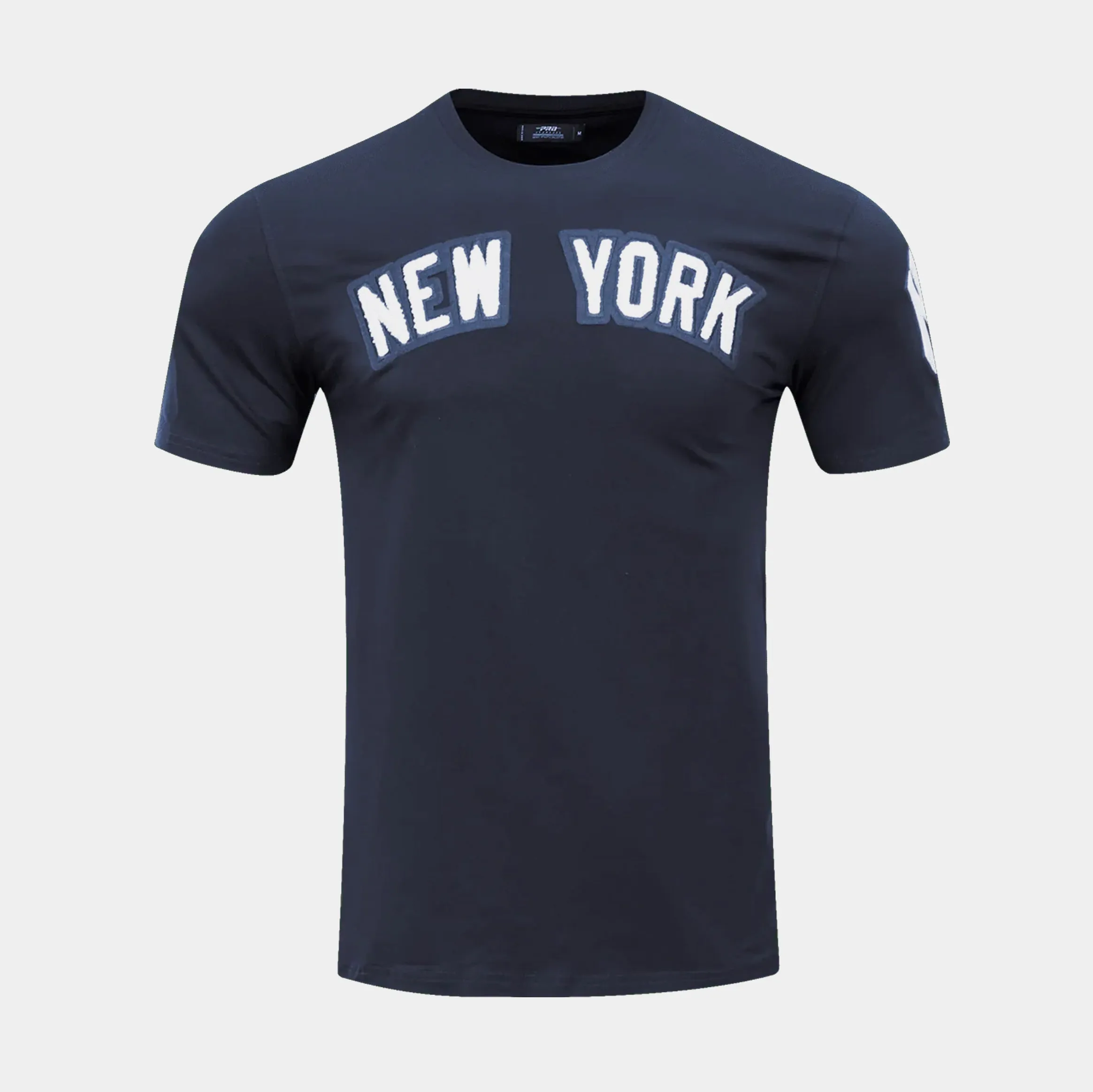 New York Yankees Classic Mens Short Sleeve Shirt (Navy/White)