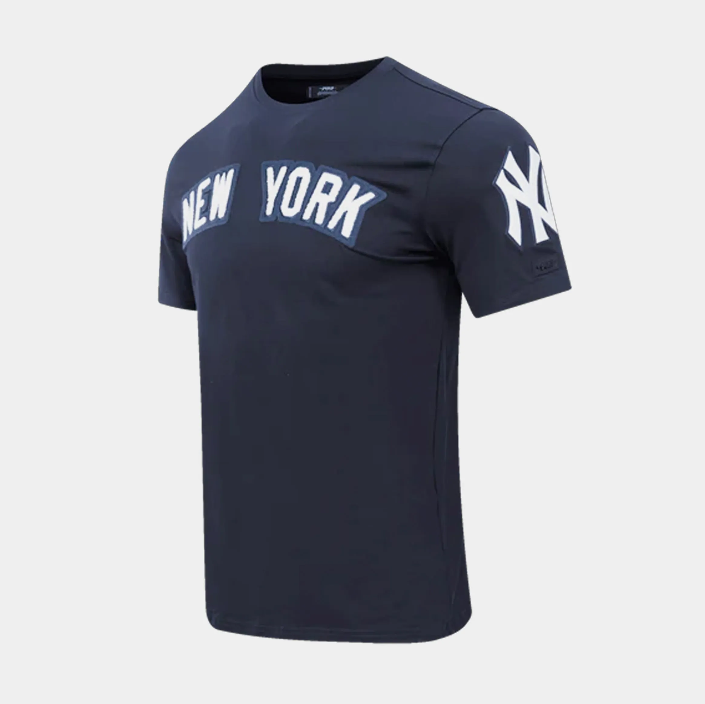 New York Yankees Classic Mens Short Sleeve Shirt (Navy/White)