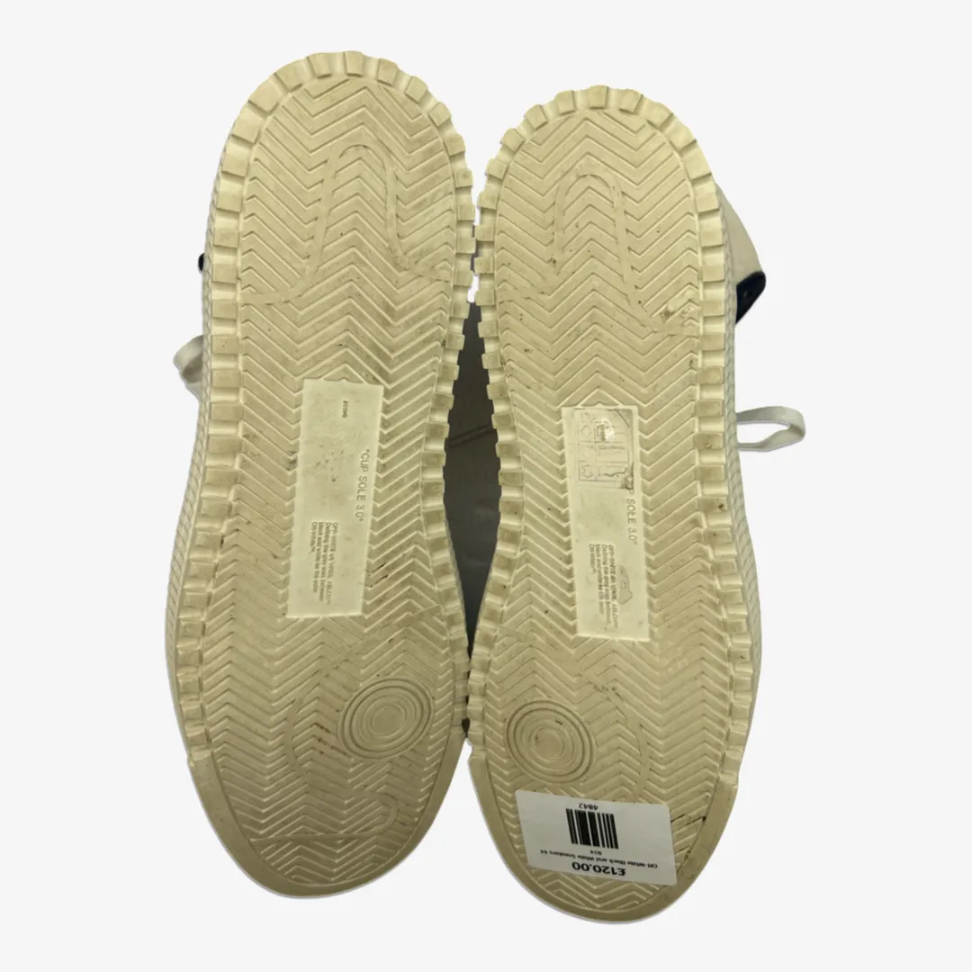 Off-White men's black and white leather high-top "3.0 Off-Court" sneakers
