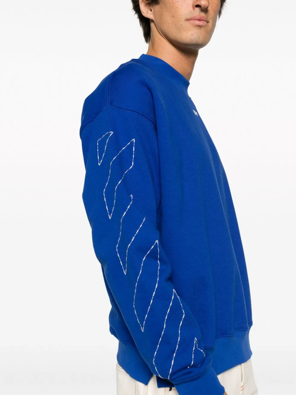 Off White Sweaters Blue