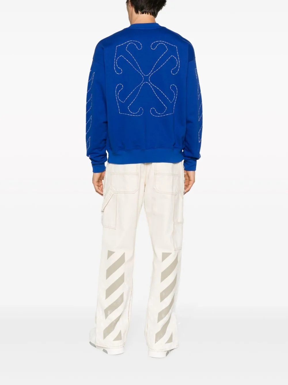 Off White Sweaters Blue