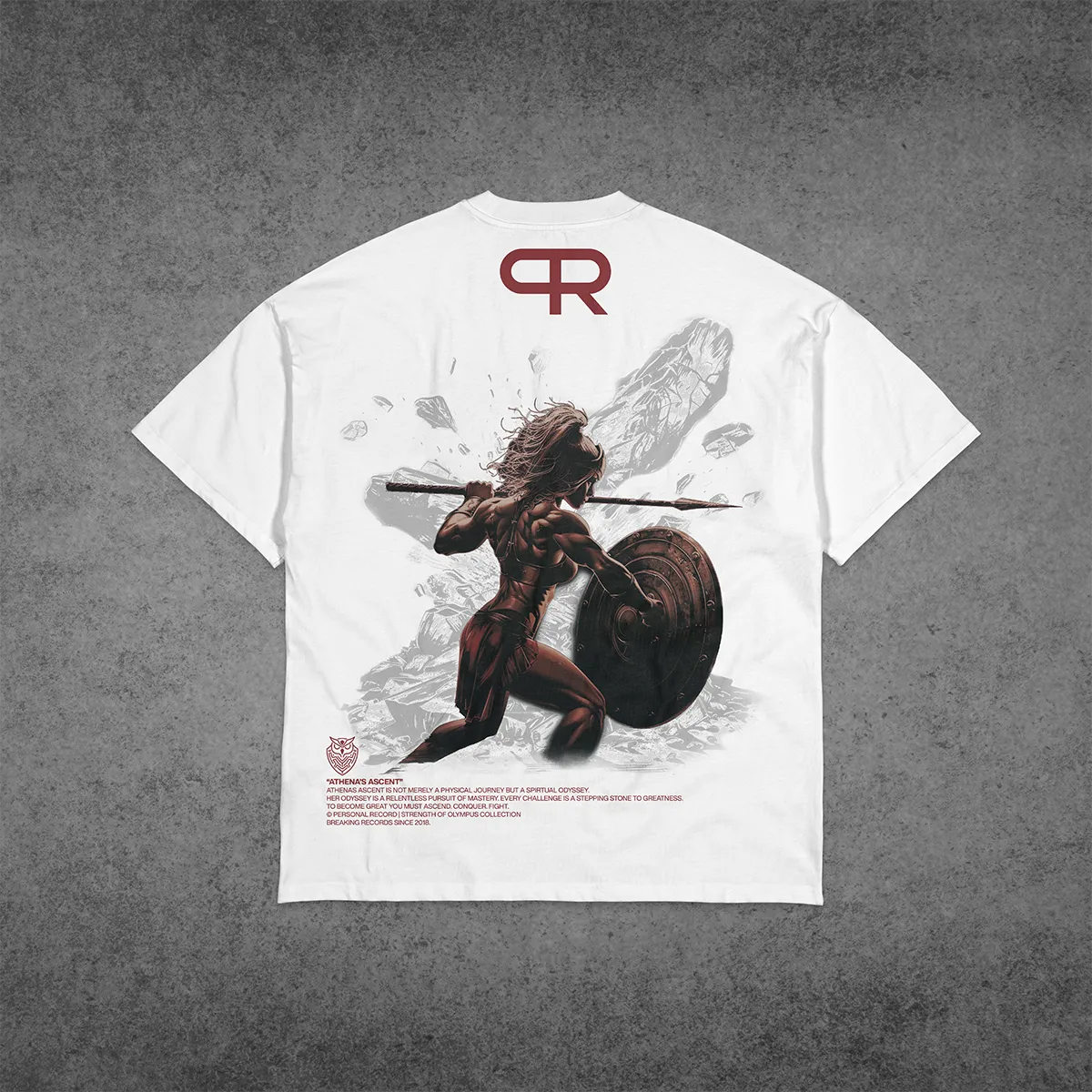 Oversize Olympus T shirts - Athena - White