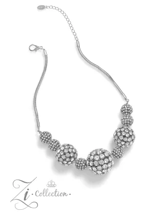 Paparazzi Undaunted - 2023 White Zi Collection Necklace Set