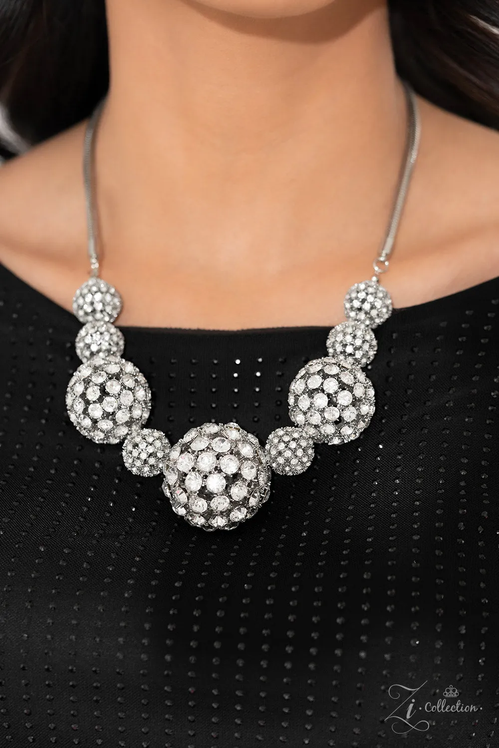Paparazzi Undaunted - 2023 White Zi Collection Necklace Set